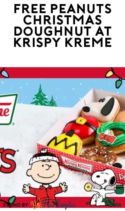 FREE Peanuts Christmas Doughnut At Krispy Kreme (Rewards Members)