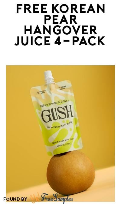 FREE Korean Pear Hangover Juice 4-Pack