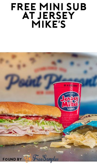 FREE Mini Sub at Jersey Mike’s (Register Required)