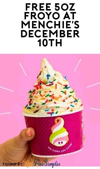 FREE 5oz Froyo at Menchie’s on December 10th