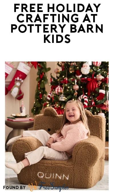FREE Holiday Crafting Event at Pottery Barn Kids on December 13