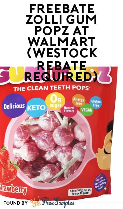 FREEBATE Zolli Gum Popz at Walmart (WeStock Rebate Required)
