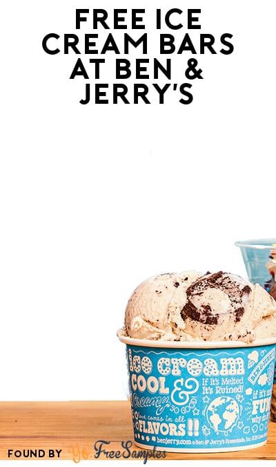 FREE Ben & Jerry’s Ice Cream Bar on December 17th at Participating Scoop Shops