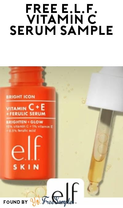 Possible FREE e.l.f. SKIN Vitamin C Serum Mini Sample (Social Media Ad Required)