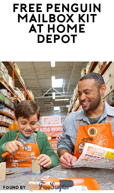 FREE Kids Penguin Mailbox Workshop at Home Depot February 7