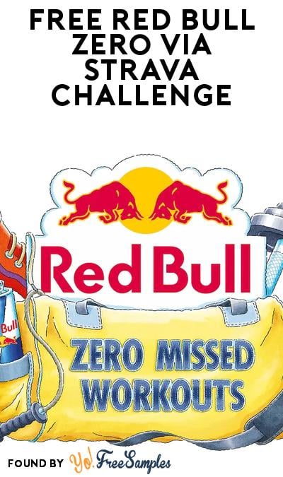FREE Red Bull Zero Can for Strava Workout Challenge
