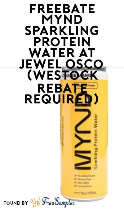 FREEBATE MYND Sparkling Protein Water at Jewel Osco (WeStock Rebate Required)