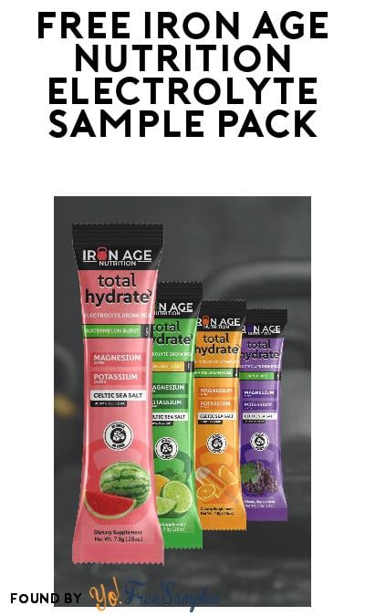 FREE Iron Age Total Hydrate Electrolyte Mix Sample Pack