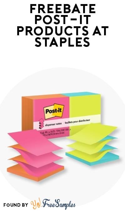 FREE Post-It Products at Staples (Rewards Account Required)