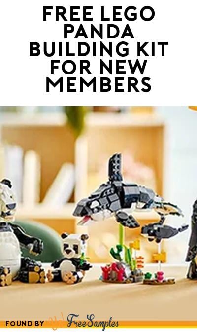 FREE LEGO Panda Family Building Kit for New TopCashback Members