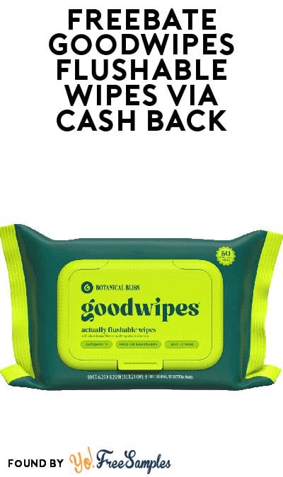 FREEBATE Goodwipes Flushable Wipes Pack at Various Stores (Cash Back Required)