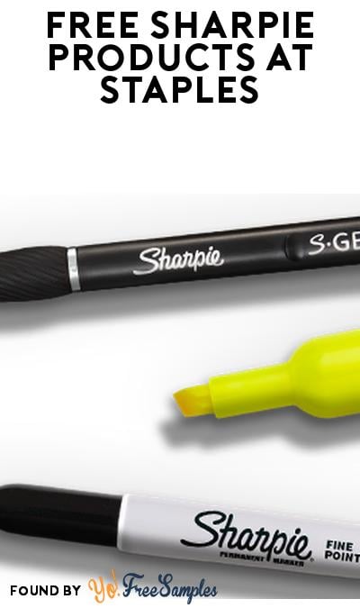 FREE Sharpie Markers, Pens & Highlighters at Staples (Rewards Required)