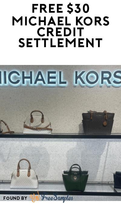 FREE $30 Michael Kors Certificate for Outlet Shoppers (Must Apply)