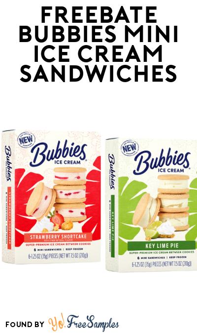 FREEBATE Bubbies Mini Ice Cream Sandwiches At Social Nature (Rebate)