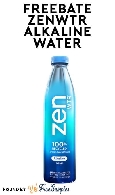 FREEBATE ZenWTR Alkaline Water With Purchase (BOGO) At Social Nature