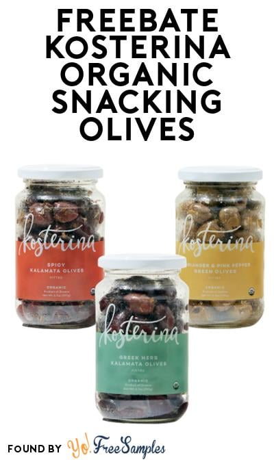 FREEBATE Kosterina Organic Snacking Olives At Social Nature (Rebate)