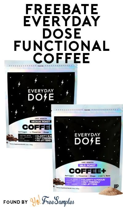FREEBATE Everyday Dose Functional Coffee At Social Nature (Rebate)