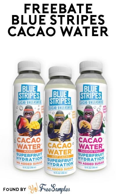 FREEBATE Blue Stripes Cacao Water At Social Nature (Rebate)