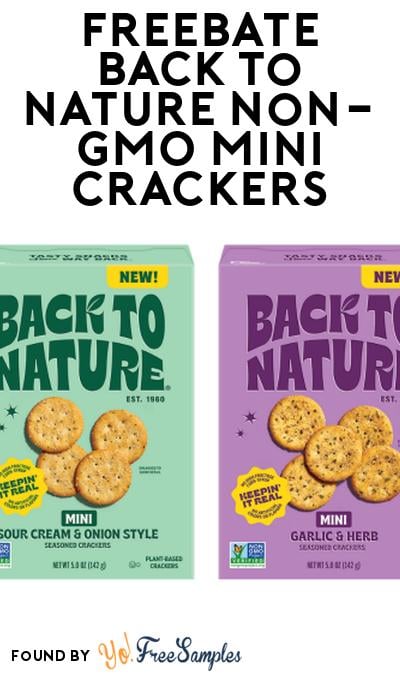 FREEBATE Back to Nature Non-GMO Mini Crackers At Social Nature (Rebate)