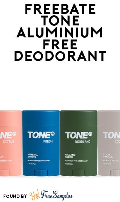 FREEBATE TONE Aluminium Free Deodorant At Social Nature (Rebate)