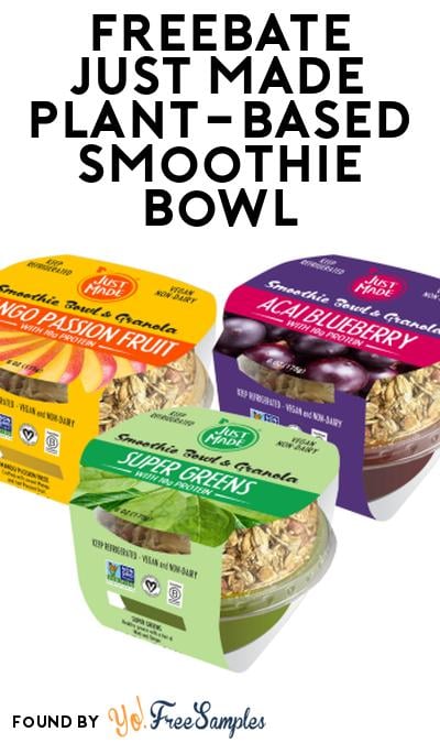 FREEBATE Just Made Plant-Based Smoothie Bowl At Social Nature (Rebate)