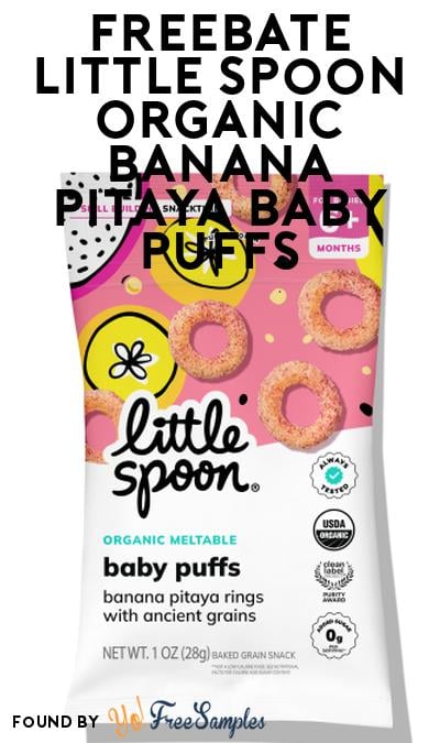 FREEBATE Little Spoon Organic Banana Pitaya Baby PuffsBOGO  At Social Nature (Rebate)