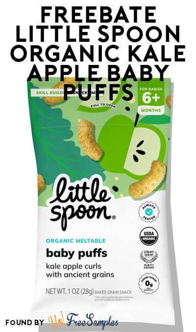 FREEBATE Little Spoon Organic Kale Apple Baby Puffs BOGO At Social Nature (Rebate)