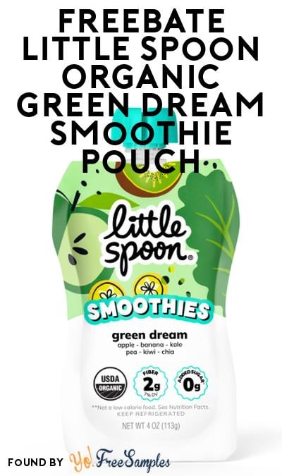 FREEBATE Little Spoon Organic Green Dream Smoothie Pouch BOGO At Social Nature (Rebate)