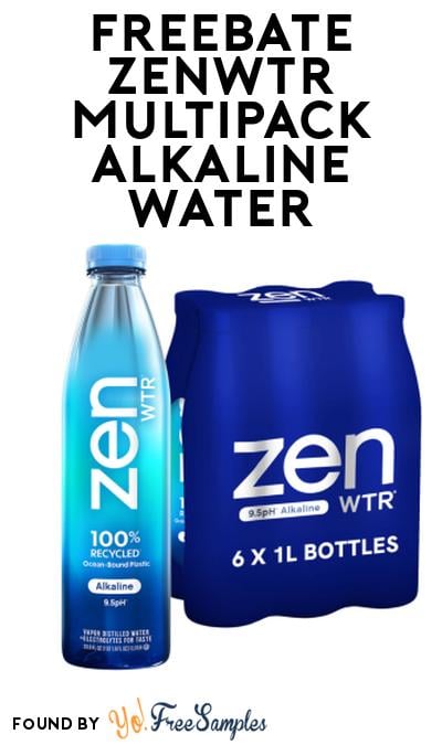 FREEBATE ZenWTR Multipack Alkaline Water At Social Nature (Rebate)