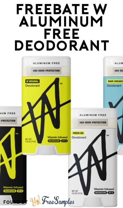 FREEBATE W Aluminum Free Deodorant At Social Nature (Rebate)