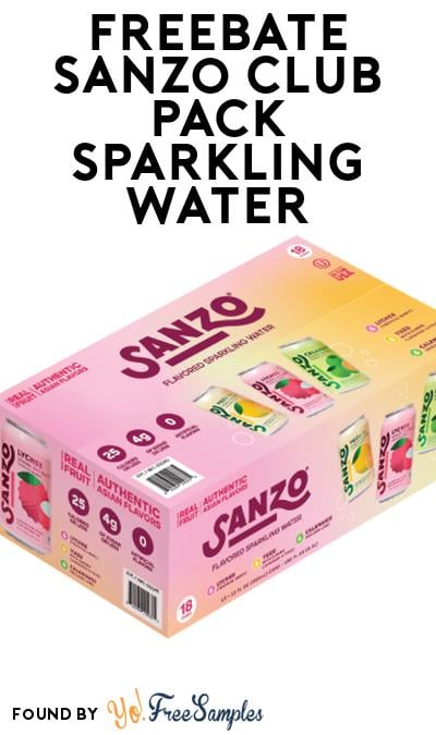 FREEBATE Sanzo Club Pack Sparkling Water At Social Nature (Rebate)