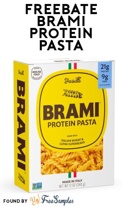 FREEBATE BRAMI Protein Pasta At Social Nature (Rebate)