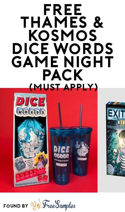 FREE Thames & Kosmos Dice Words Game Night Pack (Must Apply To Host Tryazon Party)