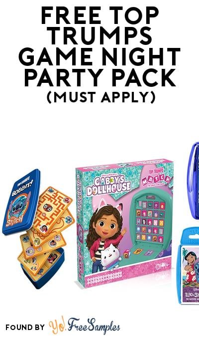 FREE Top Trumps Game Night Party Pack (Must Apply To Host Tryazon Party)