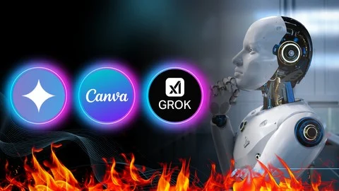FREE Course at Udemy: Learn Graphic Design Using AI Canva Gemini and Grok Imagine