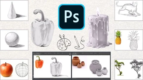 FREE Course at Udemy: Learn to Draw with Photoshop - Complete Drawing Course