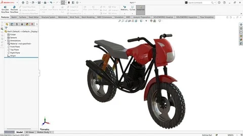 FREE Course at Udemy: Mastering SOLIDWORKS (2024-25): A Complete Course