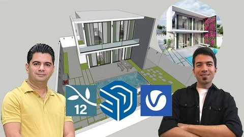 FREE Course at Udemy: Sketchup with Lumion/V-ray- Full course-  Step by Step