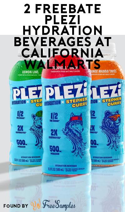 2 FREEBATE PLEZi Hydration Beverages at California Walmarts (WeStock Rebate Required)