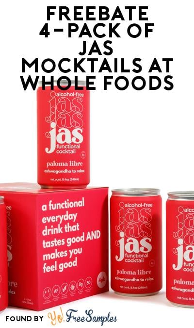 FREEBATE 4-Pack of JAS Mocktails at Whole Foods (WeStock Rebate Required)